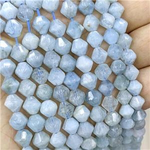 Natural Aquamarine Beads Bicone Blue, approx 8mm