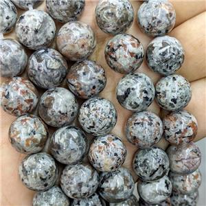 Natural Yooperlite Flame Jasper Beads Smooth Round, approx 8mm dia