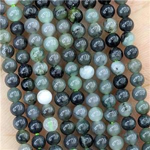 Natural Emerald Beads Green Smooth Round, approx 4mm