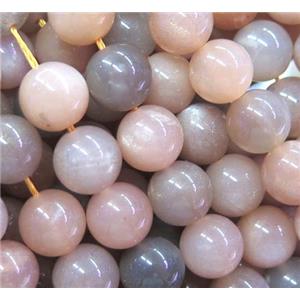 natural MoonStone Beads, round, A-grade, approx 8mm dia, 15.5 inches