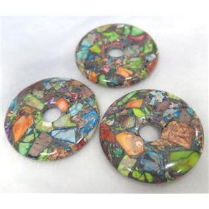 gemstone bead, rondelle, approx 50mm dia