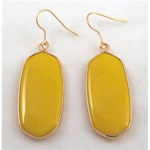 gemstone earring, colorfast, approx 15-37mm