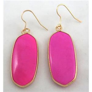 gemstone earring, colorfast, approx 15-37mm