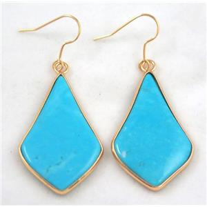 gemstone earring, colorfast, approx 20-40mm