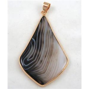 gemstone pendant, colorfast, approx 30-50mm