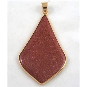 gemstone pendant, colorfast, approx 30-50mm