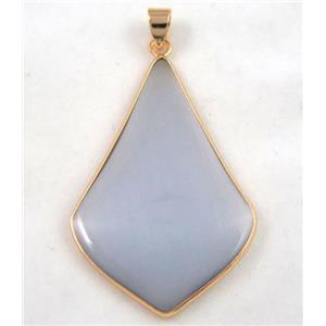 gemstone pendant, colorfast, approx 30-50mm