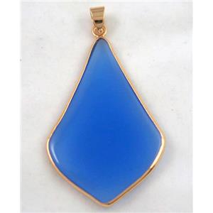 gemstone pendant, colorfast, approx 30-50mm