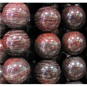red stripe agate beads, round, 12mm dia, approx 31pcs per st