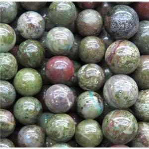 green African Jasper beads, round, approx 12mm dia