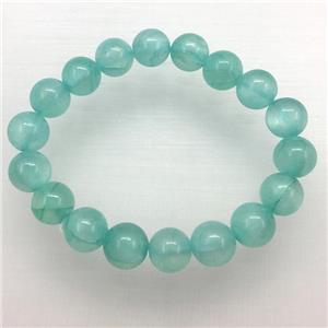 Stretch Jade bracelet, dye, approx 16mm dia, 13pcs per st