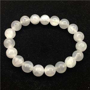 Stretch Jade bracelet, dye, approx 10mm dia, 19pcs per st