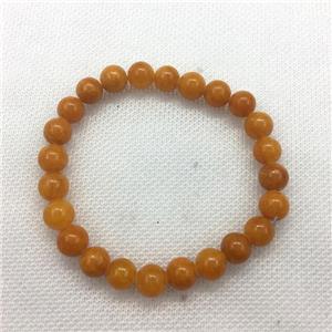 Stretch Jade bracelet, dye, approx 8mm dia, 22pcs per st