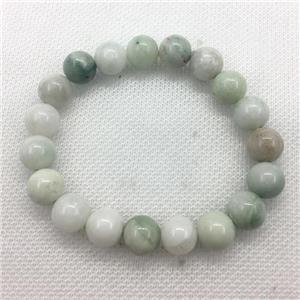 Stretch Jade bracelet, dye, approx 10mm dia, 19pcs per st