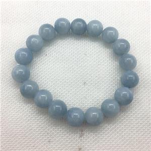 Stretch Jade bracelet, dye, approx 12mm dia, 16pcs per st