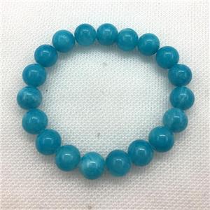 Stretch Jade bracelet, dye, approx 6mm, 28pcs per st