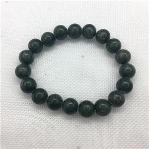 Stretch Jade bracelet, round, dye, approx 8mm dia, 22pcs per st