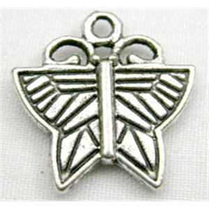 Tibetan Silver Butterfly Non-Nickel, 16mm wide