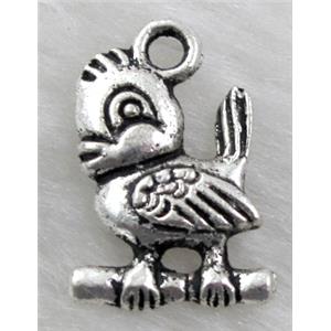 Tibetan Silver Bird Pendant Non-Nickel, 13x18mm