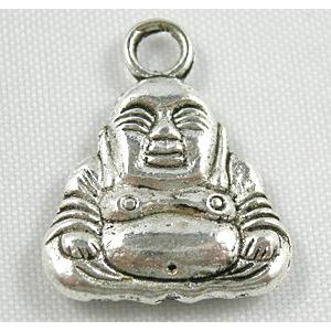 Tibetan Silver Buddha Non-Nickel, 16.5x20mm