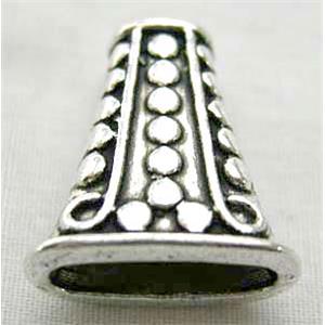 Tibetan Silver Spacer Non-Nickel, 17x18.3mm,9.4mm thick