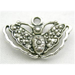 Tibetan Silver Butterfly pendants, 18mm wide