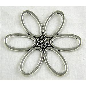 Tibetan Silver Charms Non-Nickel, 50mm dia