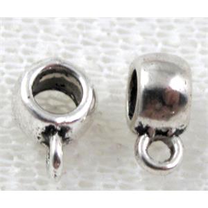 Hinge Bail, Tibetan Silver Hanger Non-Nickel, 7mm dia, hole:3mm