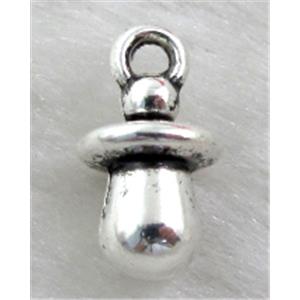 Tibetan Silver pendant non-nickel, 7x13mm