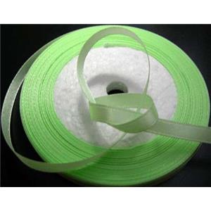 light green Satin Ribbon, 7mm wide, 22m per roll