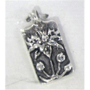 Tibetan Silver pendants, 17x8mm