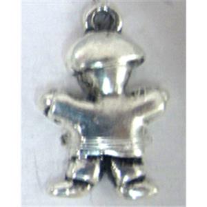 Tibetan Silver kids pendants, 18x12mm