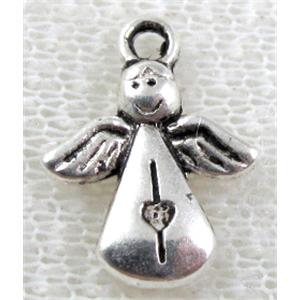 Tibetan Silver pendants, Lead free and nickel Free, animal, 13x17mm