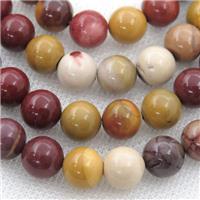 round Mookaite Beads, approx 8mm dia