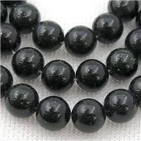 Green SandStone Beads Smooth Round, approx 8mm dia