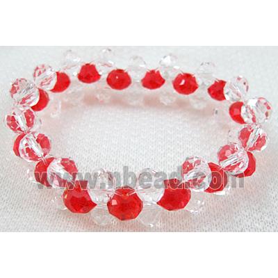 Chinese Crystal Glass Bracelet, stretchy