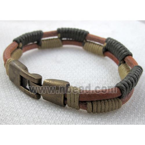 Genuine Leather Bracelet, Mix