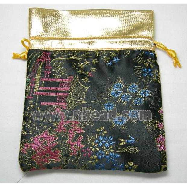 Handmade Inwrought Fabric Drawstring Jewelry Pouches