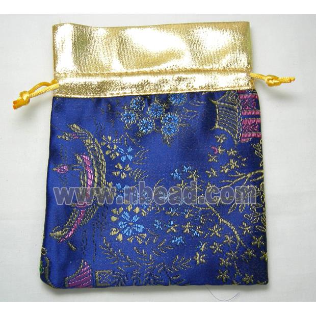 Handmade Inwrought Fabric Drawstring Jewelry Pouches