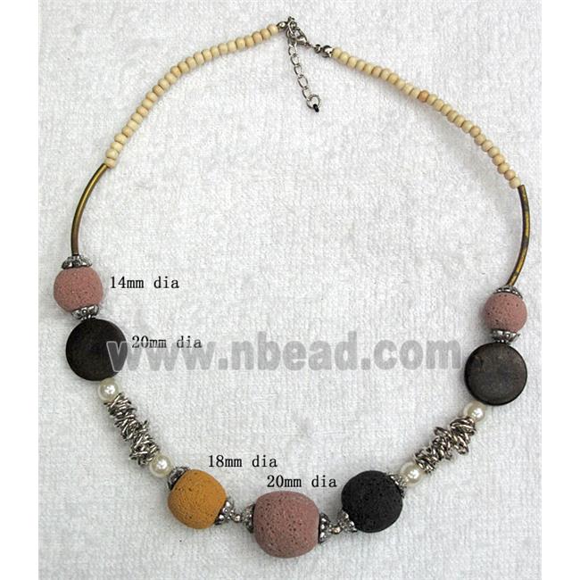 Handmade Lave Necklace