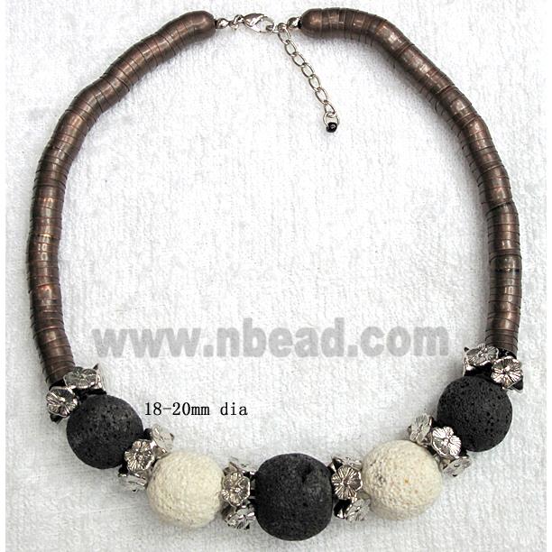 Handmade Lave Necklace