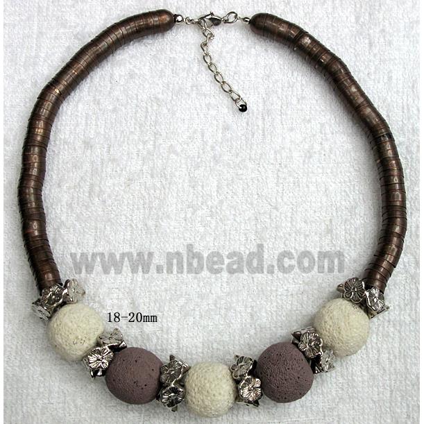 Handmade Lave Necklace