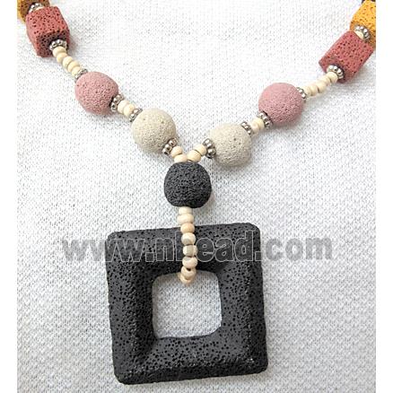 Handmade Lave Necklace