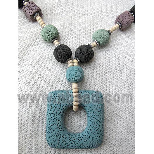 Handmade Lave Necklace