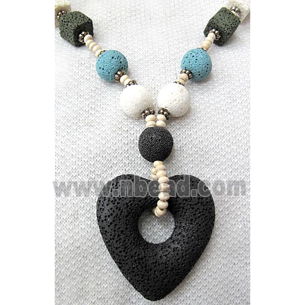 Handmade Lave Necklace