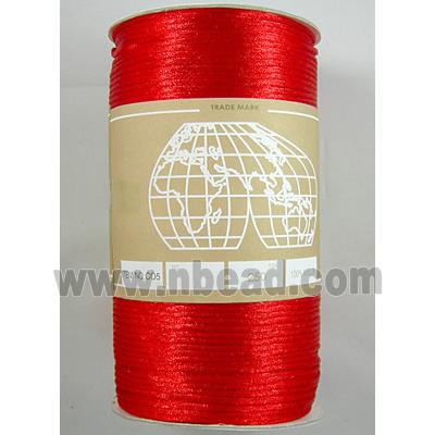 red Satin Rattail Cord