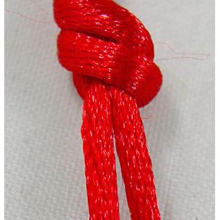 red Satin Rattail Cord