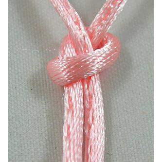 pink Satin Rattail Cord