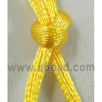 Satin Rattail Cord, Yellow