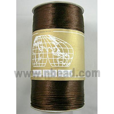 Satin Rattail Cord, coffee